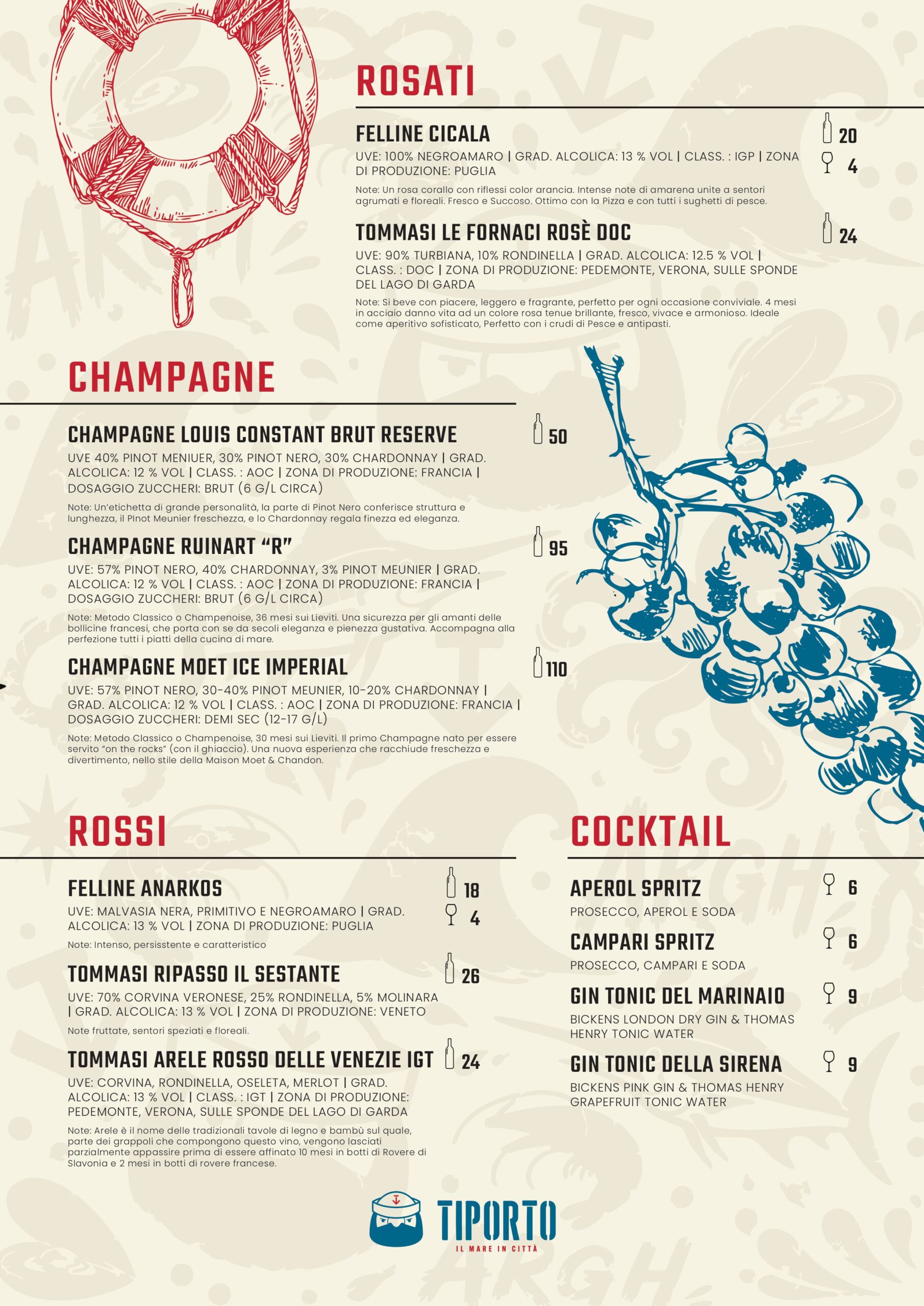 Carta dei vini Tiporto - pagina 4